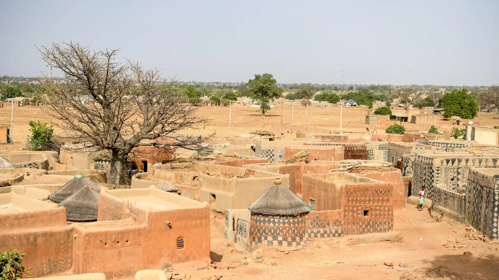 Village of Tiebele in rural Burkina Faso