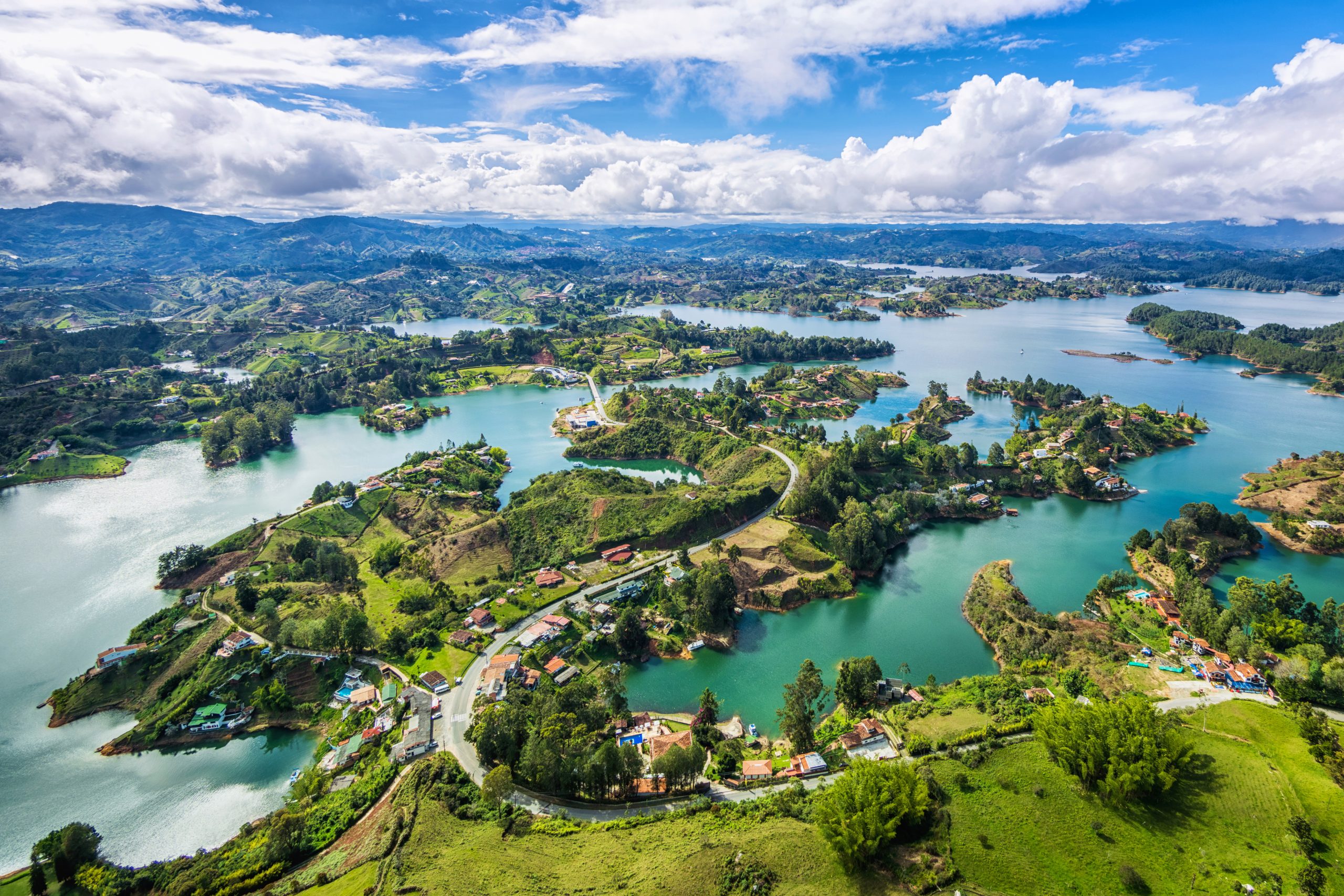 Guatape Panoramic View from the Rock, Medellin, Colombia